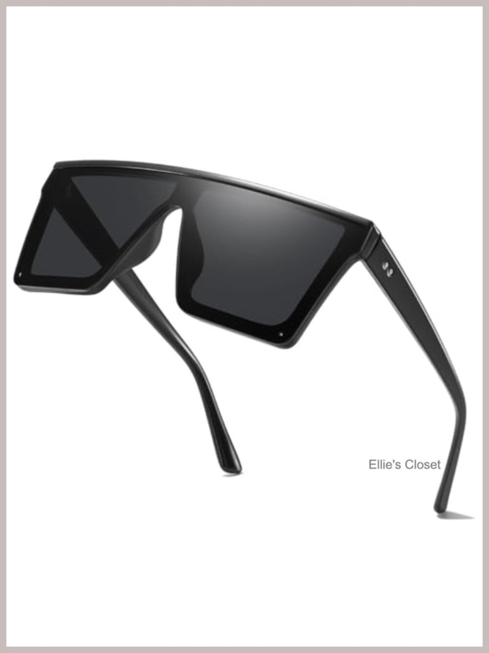 Oversized Square Flat Top Sunglasses UV400 Lightweight Unisex